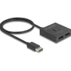 Delock DisplayPort Switch 2 auf 1 bidirektional 8K