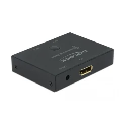 Delock DisplayPort 2 - 1 Umschalter bidirektional 8K 30 Hz