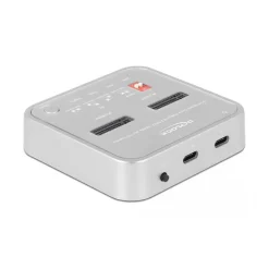 Delock Dockingstation für 1 x M.2 NVMe SSD + 1 x M.2 SATA SSD