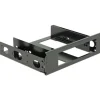 Delock Einbaurahmen 3œ Aluminium schwarz