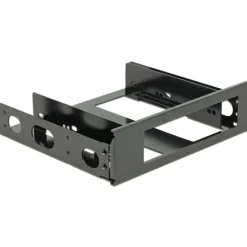 Delock Einbaurahmen 3œ Aluminium schwarz