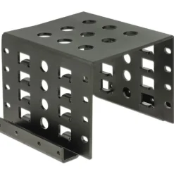 DELOCK Einbaurahmen 4x 2.5" zu 3,5" Metall schwarz