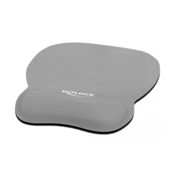Delock Ergonomisches Mauspad mit Handballenauflage grau 245 x 206 mm