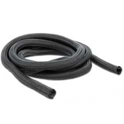 Delock Geflechtschlauch selbstschließend 10 m x 25 mm schwarz