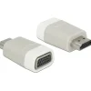 Delock HDMI Adapter High-Speed HDMI-Stecker auf VGA 15pol Buchse Grau
