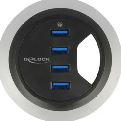Delock HUB USB 3.0 Tisch-Hub 60 mm 4 x USB 3.0 Ports Delock