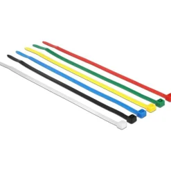 Delock Kabelbinder 3,6mm x200mm verschiedene Farben 100 Stück