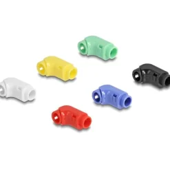 Delock Kabel Clips zum Abwinkeln (VPE 12) farblich sortiert
