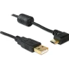 DeLOCK Kabel USB-A Stecker auf USB micro-B Stecker gewinkelt 90°