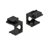 Delock Keystone Abdeckung (VPE4) schwarz mit 9,7 mm Durchführung