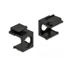 Delock Keystone Abdeckung (VPE4) schwarz mit 9,7 mm Durchführung