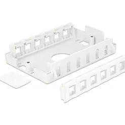 Delock Keystone Leergehäuse 12 Port