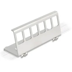 Delock Keystone Metall Halterung 6 Port für Hutschiene