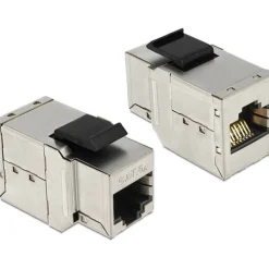 DeLOCK Keystone Modul RJ45 Buchse an RJ45 Buchse, Cat.6A