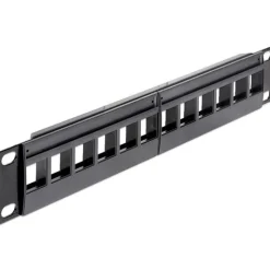 DeLOCK 10" Keystone Patchpanel 12 Port