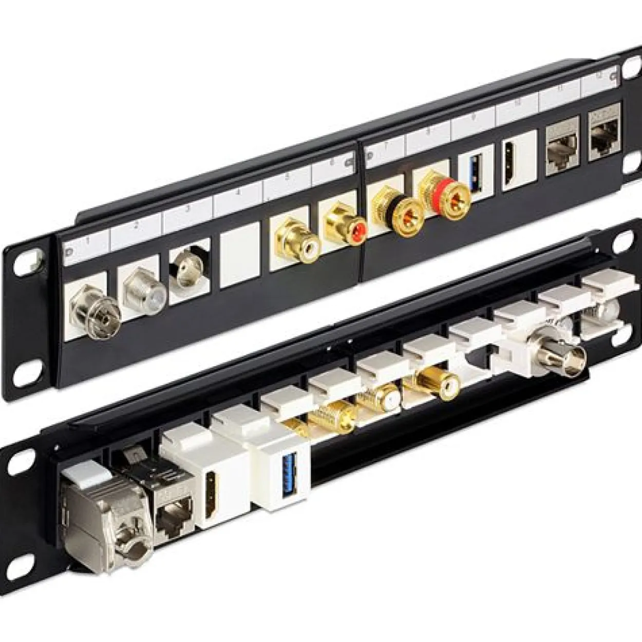 DeLOCK 10" Keystone Patchpanel 12 Port