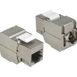 Delock Keystone RJ45 Buchse zu LSA werkzeugfrei Cat.6