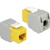 Delock Keystone RJ45 Buchse zu LSA werkzeugfrei Cat.6 UTP