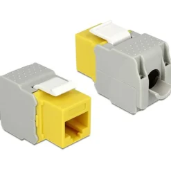Delock Keystone RJ45 Buchse zu LSA werkzeugfrei Cat.6 UTP