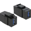 DeLOCK Keystone USB3.0 A Buchse > USB3.0 A Buchse