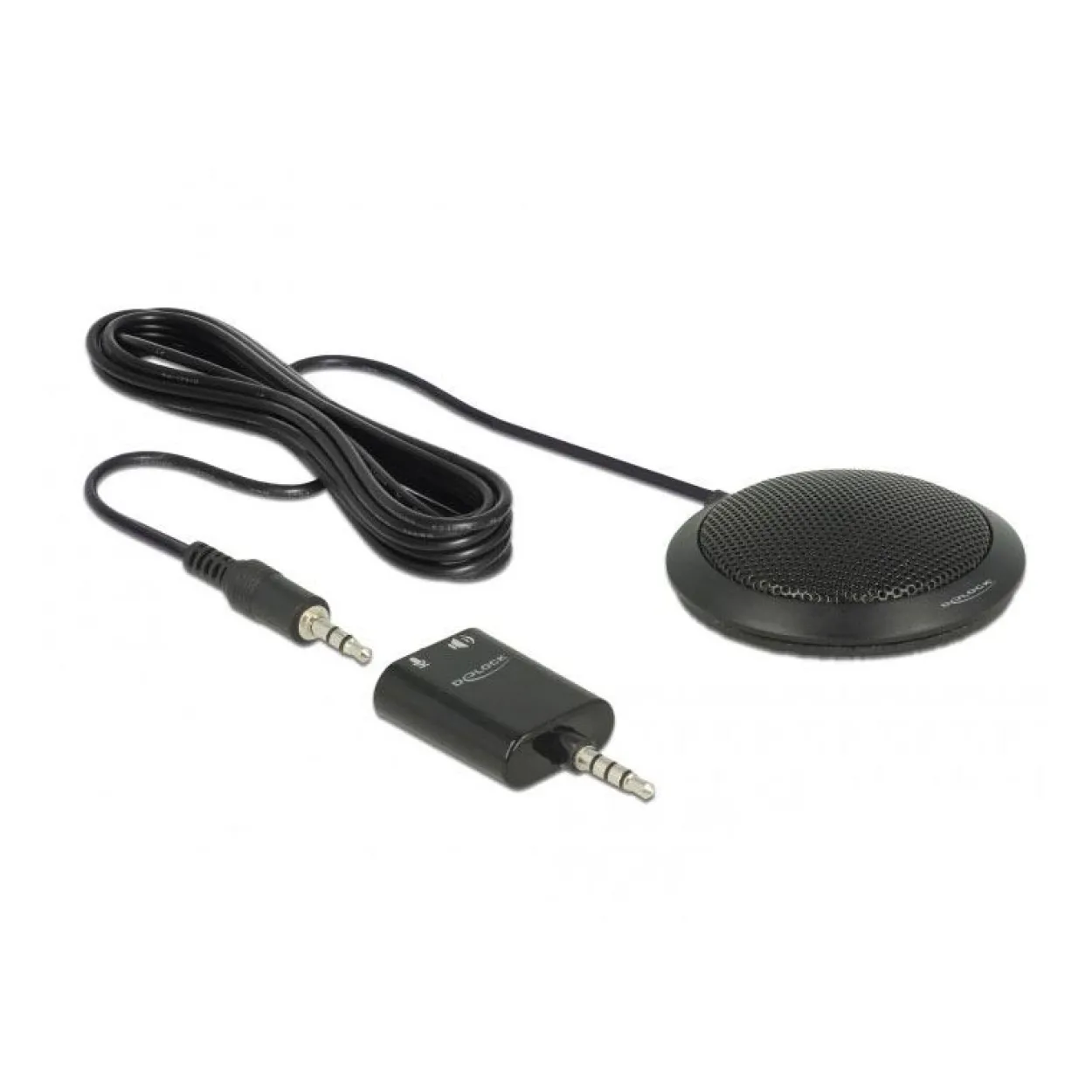 Delock Kondensator Tisch Mikrofon Omnidirektional für Konferenz mit 3,5 mm