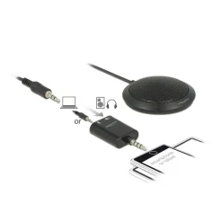 Delock Kondensator Tisch Mikrofon Omnidirektional für Konferenz mit 3,5 mm