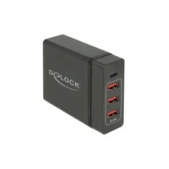 Delock Netzteil extern USB Type-CÖ PD3.0 + 3x USB A Buchse 60W+12W schwarz