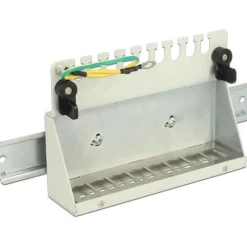 Delock Patchpanel 8 Keystone Ports Metall grau