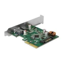 Delock PCI Express Karte Karte USB 3.1 zu 1 x extern USB Type-C Bu+1xext. USB Typ-A Bu