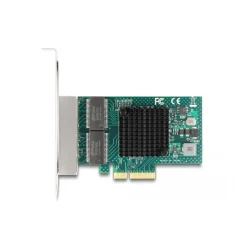 DELOCK PCI Express x4 Karte zu 4 x RJ45 Gigabit LAN BCM