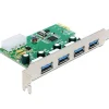 Delock 89363 4 Port PCIe 2.0 x1 retail