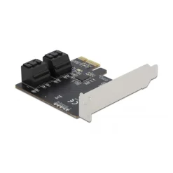 Delock 4 Port SATA PCI Express x1 Karte - Low Profile Formfaktor