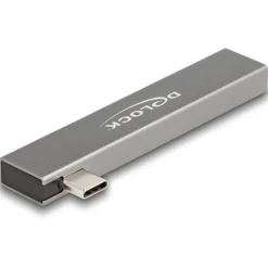 Delock 3-Port Slim USB Hub mit USB-C > 1x USB 10Gbps USB-A + 2x USB 2.0-A