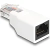 Delock RJ50 Adapter Stecker zu Buchse weiss