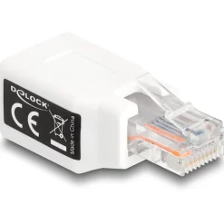 Delock RJ50 Adapter Stecker zu Buchse weiss