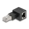 Delock RJ45 Stecker zu RJ45 Bu Adapter Cat.6A 90°nach rechts