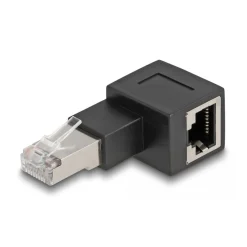 Delock RJ45 Stecker zu RJ45 Bu Adapter Cat.6A 90°nach rechts
