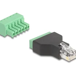 Delock RJ12 Stecker zu Terminalblock Adapter 6 Pin