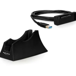 Delock SATA HDD auf USB 3.0 Dockingstation für 2.5" und 3.5" Festplatten (61858)