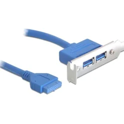 Delock Slotblech USB 3.0 2xPort extern / 1x Pin