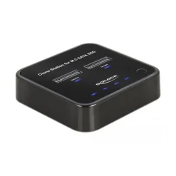 Delock SSD-Dockingstation Schächte: 2 - M.2 - M.2 Card - USB-C 3.2 (Gen 2) - Schwarz