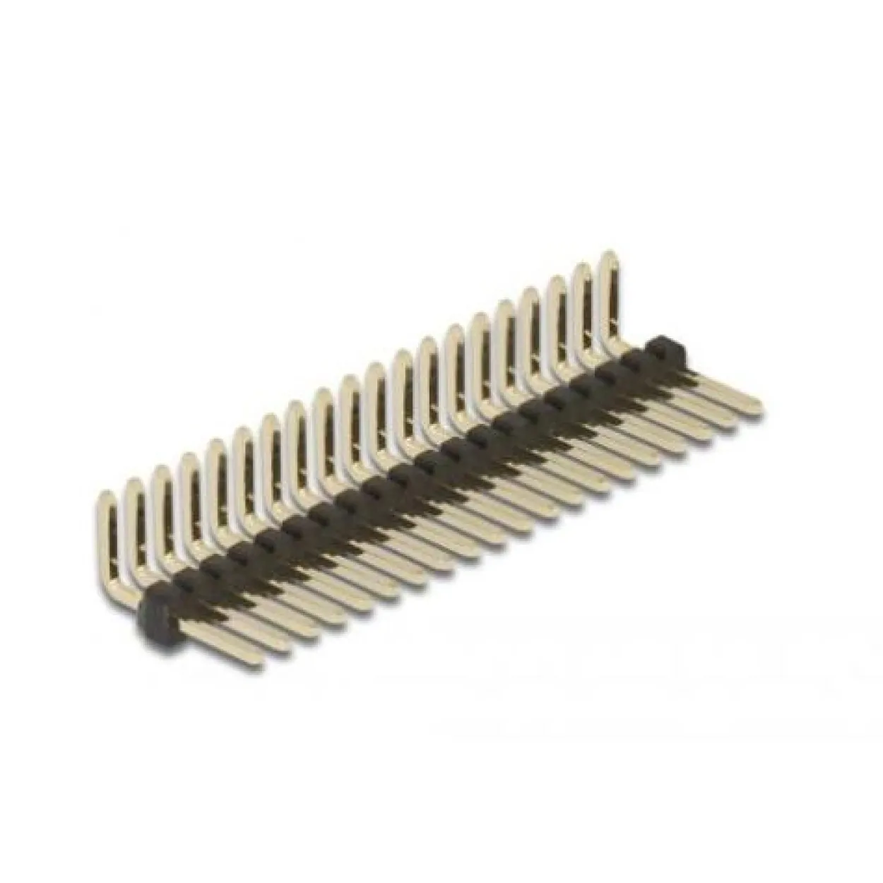 Delock Stiftleiste 20 Pin, Rastermaß 1,27 mm, 1-reihig, gewinkelt, 5 Stück