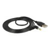 Delock Stromkabel USB -> DC 4.0x1.7mm St/St 90ø 1.5m