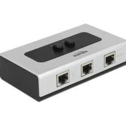 DeLOCK Switch 2-port RJ45 Gigabit manuell bidirekt
