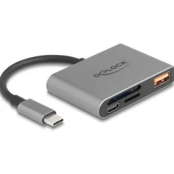 Delock USB-C Card Reader für SD und Micro SD Speicherkarten