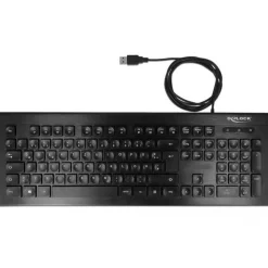Delock 12672 USB Deutsch schwarz (kabelgebunden)