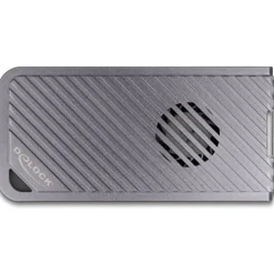 Delock USB 40 Gbps Gehäuse für 1 x M.2 NVMe SSD im Gaming Style mit LED und Lüfter - werkzeugfrei
