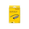 DeLOCK USB 3.2 Gen 1 USB-HUB 4x Typ A Buchse seitlich USB-A Stecker grau