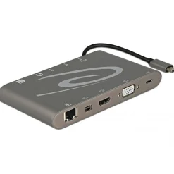 Delock USB Type-C 3.1 Dockingstation 4K 30 Hz dunkelgrau
