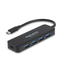 Delock USB Type-CÖ Hub 4 Port USB 3.2 Gen 1 mit Power Delivery 85 Watt